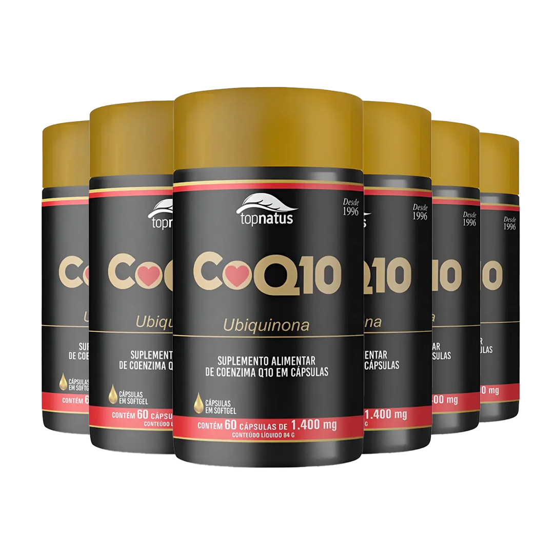 Suplemento de Coenzima Q10 para Saúde do Coração - CoQ10 Ubiquinona