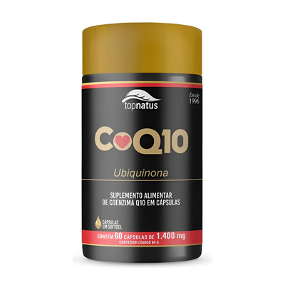Suplemento de Coenzima Q10 para Saúde do Coração - CoQ10 Ubiquinona