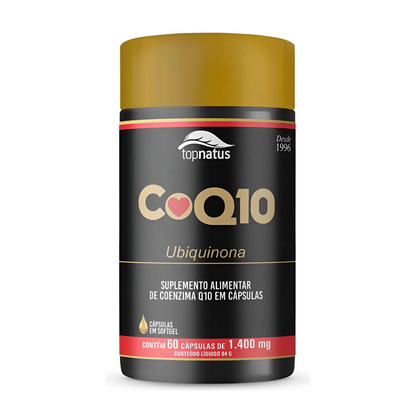 Suplemento de Coenzima Q10 para Saúde do Coração - CoQ10 Ubiquinona