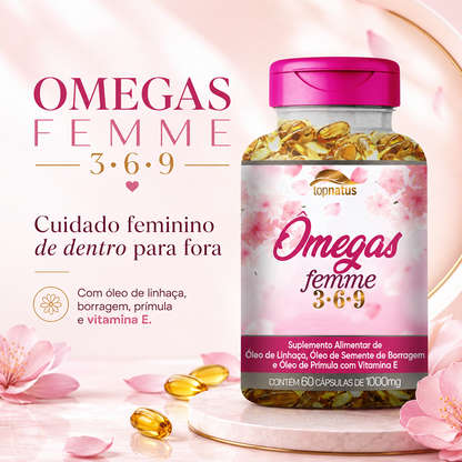 Suplemento de Ômega para Mulheres - Omegas Femme