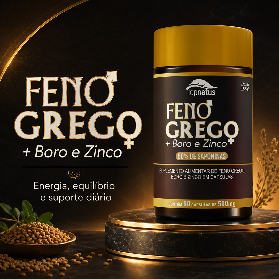 Suplemento de Feno Grego com Boro e Zinco para Disposição