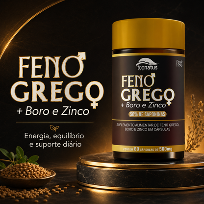 Suplemento de Feno Grego com Boro e Zinco para Disposição