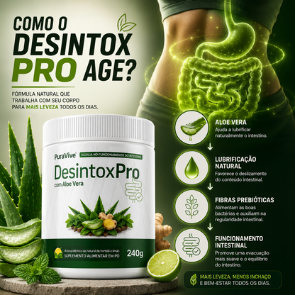 Solução Natural para Prisão de Ventre - Desintox PRO Pura Vive