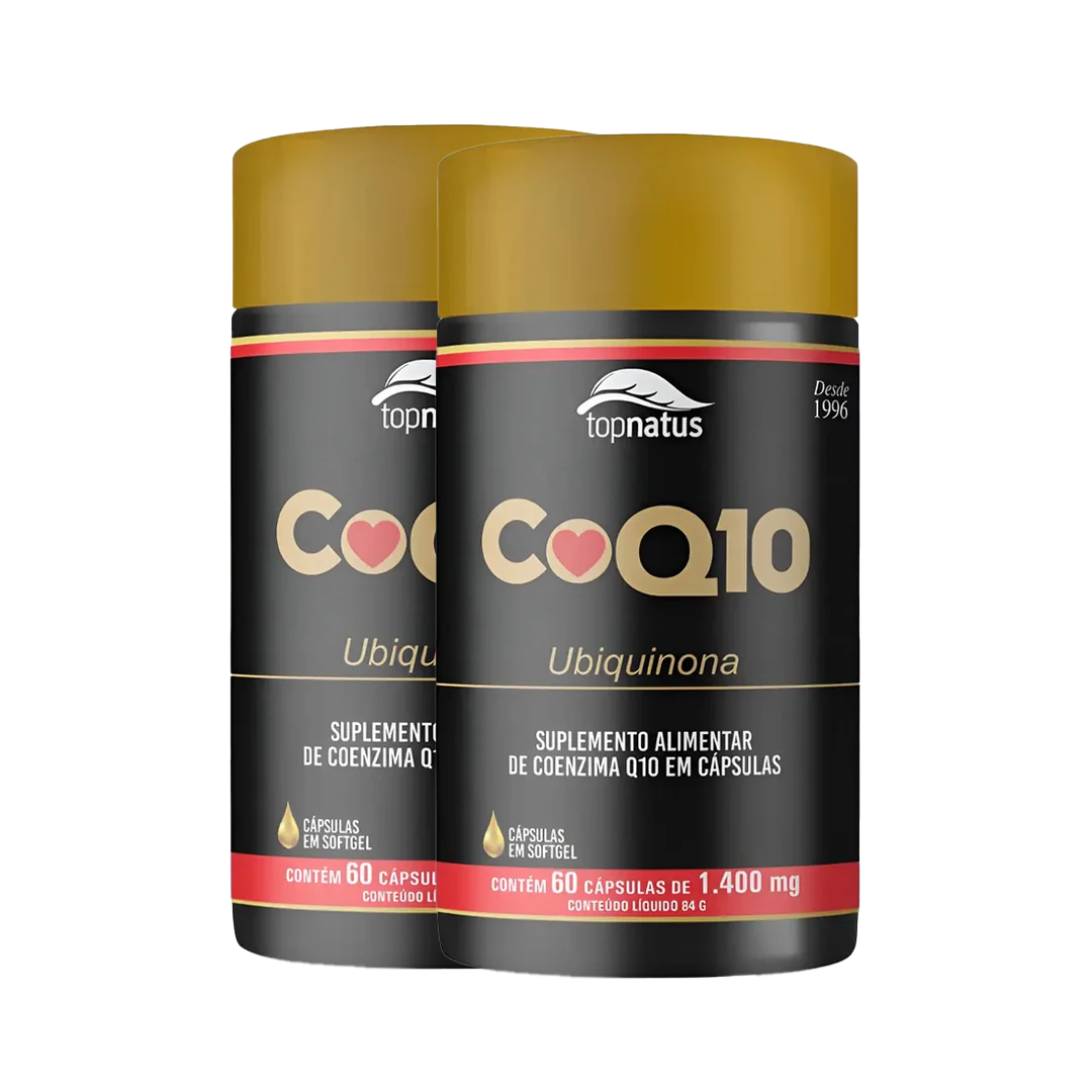 Suplemento de Coenzima Q10 para Saúde do Coração - CoQ10 Ubiquinona