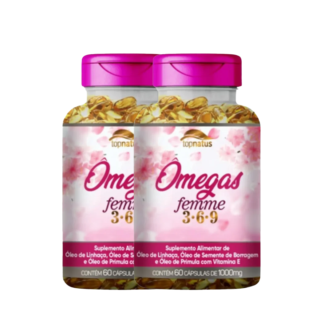 Suplemento de Ômega para Mulheres - Omegas Femme