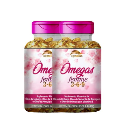 Suplemento de Ômega para Mulheres - Omegas Femme