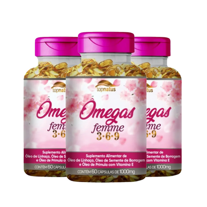Suplemento de Ômega para Mulheres - Omegas Femme