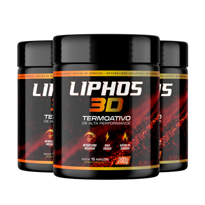 Suplemento Emagrecedor e Acelerador de Metabolismo - Liphos 3D