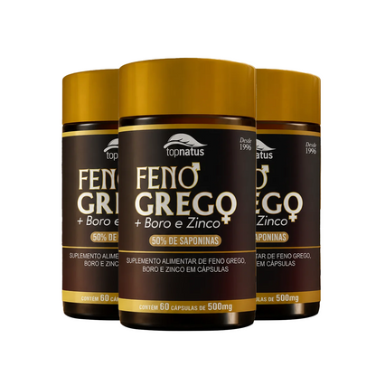 Suplemento de Feno Grego com Boro e Zinco para Disposição