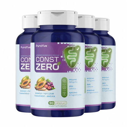Const Zero Suplemento Natural para Constipação em Cápsulas - Pura Vive