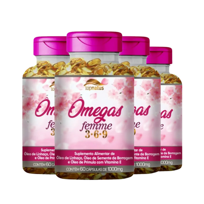 Suplemento de Ômega para Mulheres - Omegas Femme