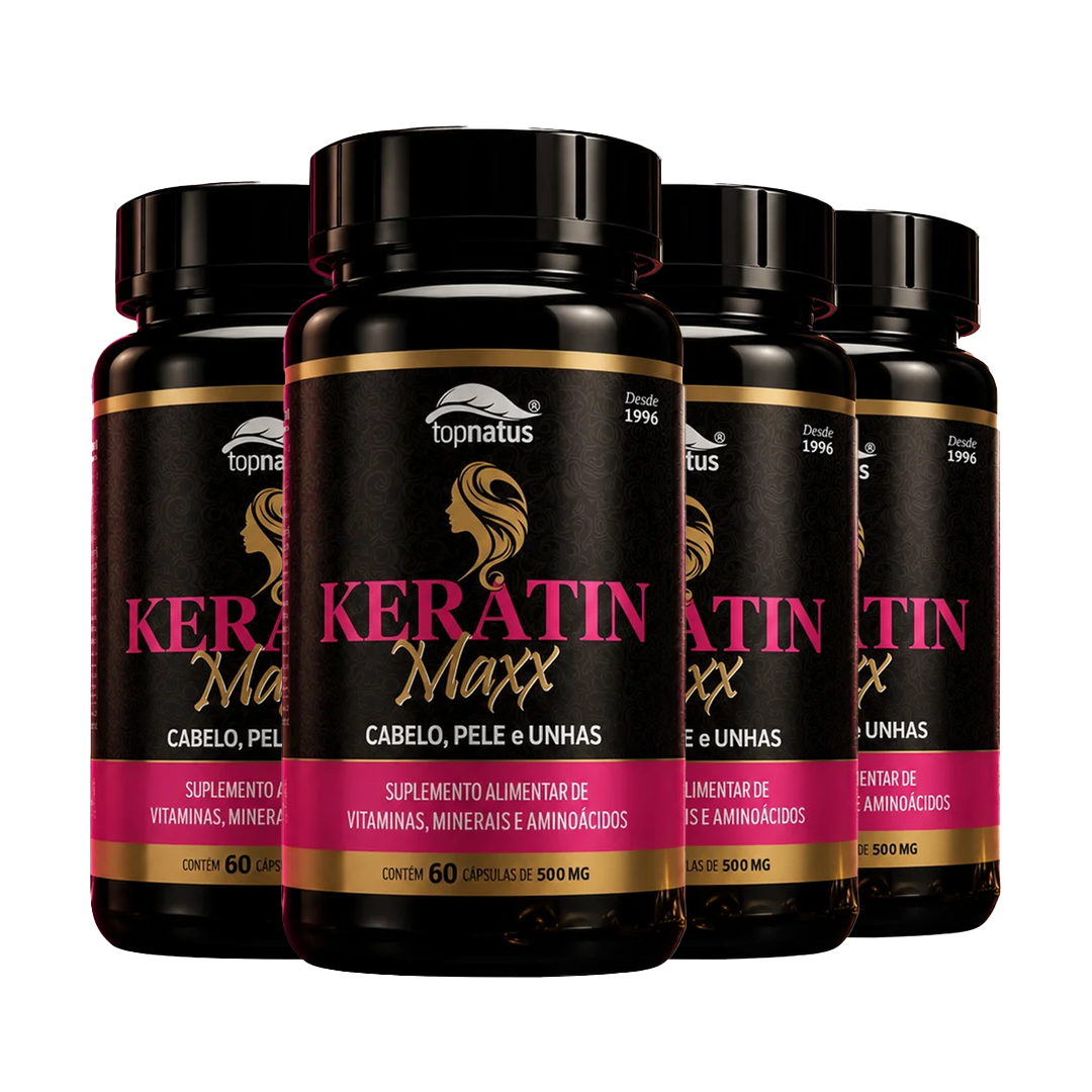 Suplemento de Queratina para Cabelo, Pele e Unhas - Keratin Maxx