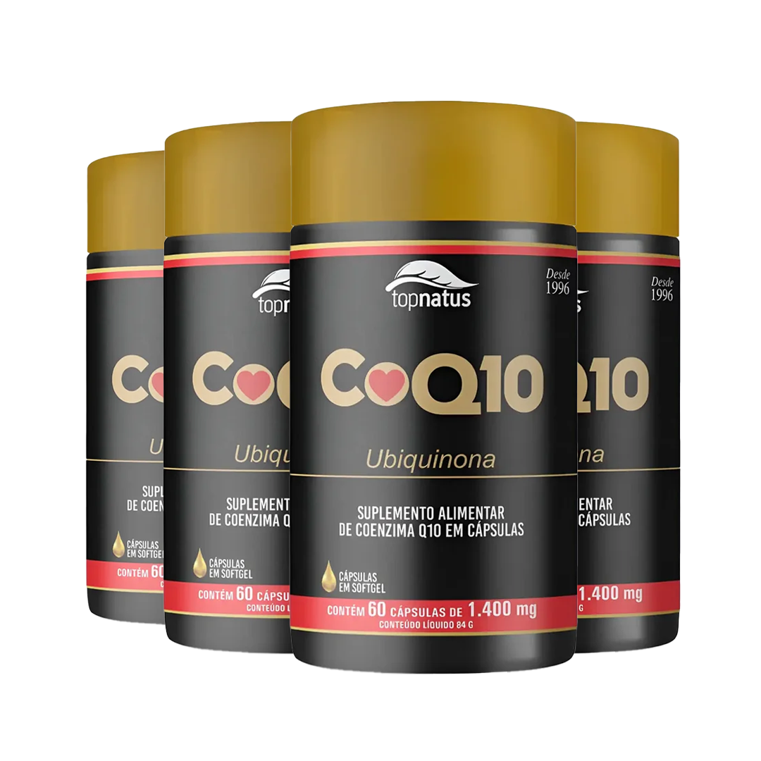 Suplemento de Coenzima Q10 para Saúde do Coração - CoQ10 Ubiquinona