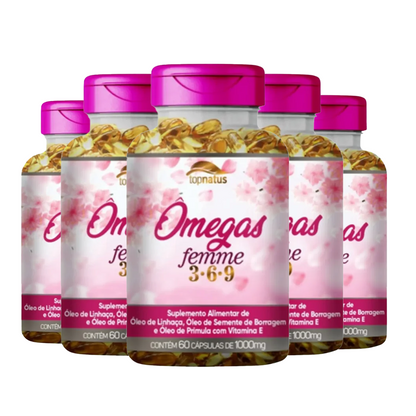 Suplemento de Ômega para Mulheres - Omegas Femme