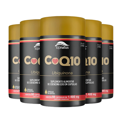 Suplemento de Coenzima Q10 para Saúde do Coração - CoQ10 Ubiquinona