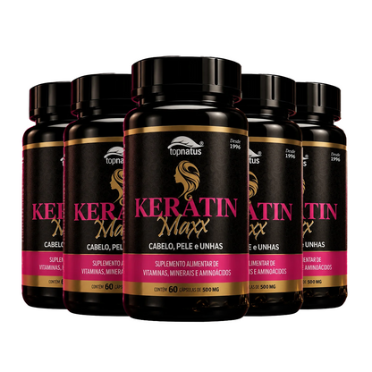 Suplemento de Queratina para Cabelo, Pele e Unhas - Keratin Maxx