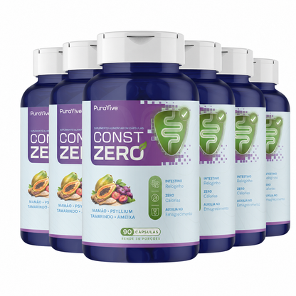 Const Zero Suplemento Natural para Constipação em Cápsulas - Pura Vive