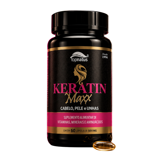 Suplemento de Queratina para Cabelo, Pele e Unhas - Keratin Maxx